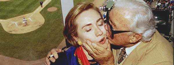 Harry Caray and Hillary Clinton